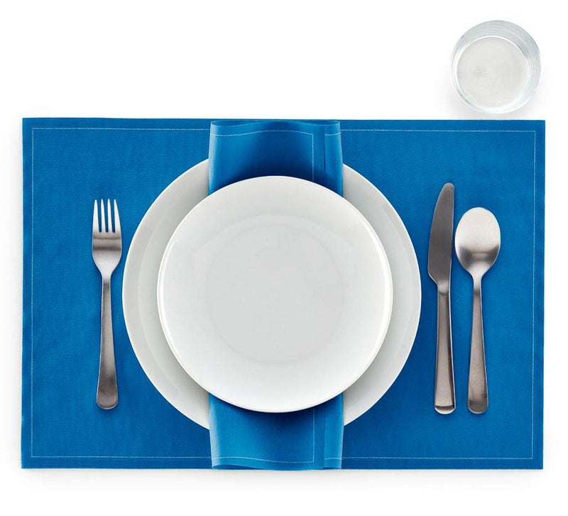 MY DRAP Cotton Dinner Napkin - 12.6 x 12.6 in - 12 units per roll - Royal Blue - Image 3